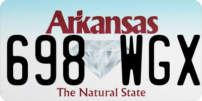 AR license plate 698WGX