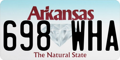 AR license plate 698WHA