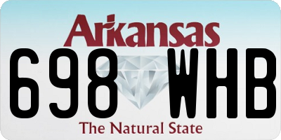 AR license plate 698WHB