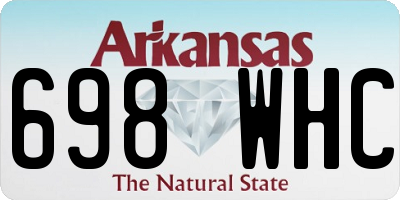 AR license plate 698WHC