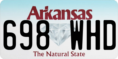 AR license plate 698WHD