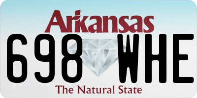 AR license plate 698WHE