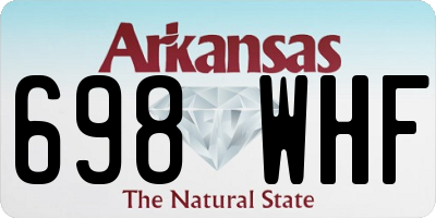 AR license plate 698WHF
