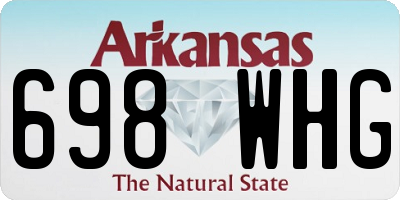 AR license plate 698WHG