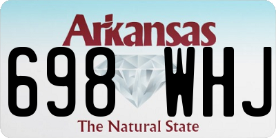 AR license plate 698WHJ