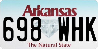 AR license plate 698WHK