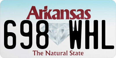 AR license plate 698WHL
