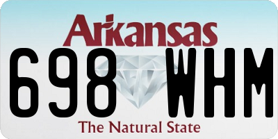 AR license plate 698WHM