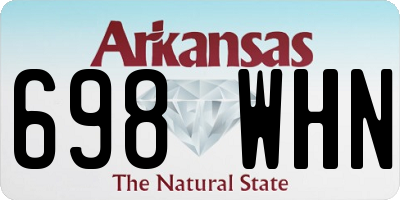 AR license plate 698WHN