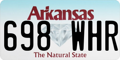AR license plate 698WHR