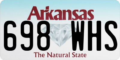 AR license plate 698WHS
