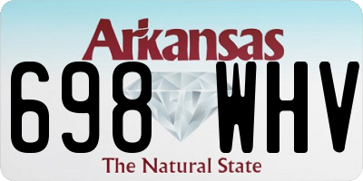 AR license plate 698WHV