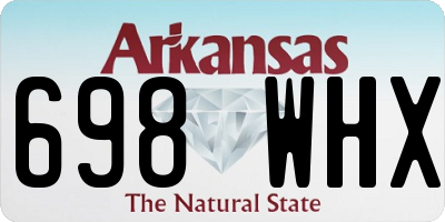 AR license plate 698WHX
