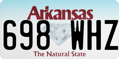 AR license plate 698WHZ