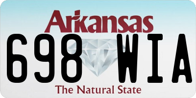 AR license plate 698WIA