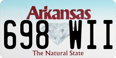 AR license plate 698WII