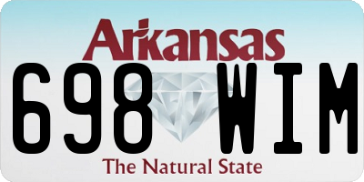 AR license plate 698WIM