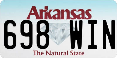 AR license plate 698WIN