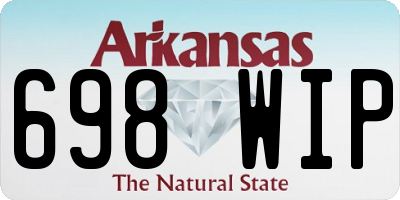 AR license plate 698WIP
