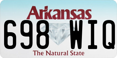 AR license plate 698WIQ