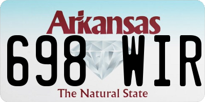 AR license plate 698WIR