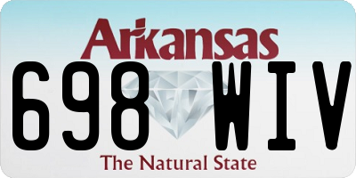 AR license plate 698WIV