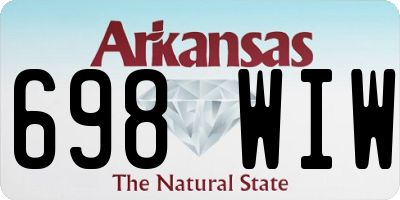 AR license plate 698WIW