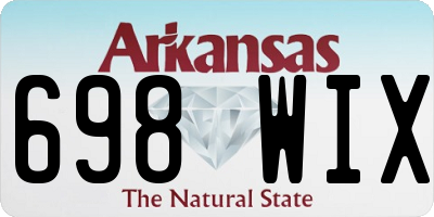 AR license plate 698WIX