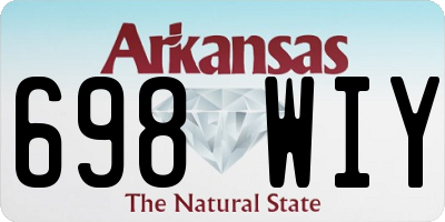 AR license plate 698WIY