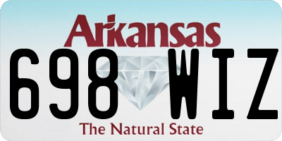 AR license plate 698WIZ