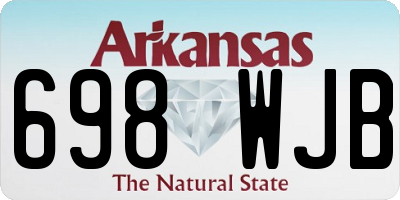 AR license plate 698WJB