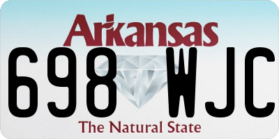 AR license plate 698WJC