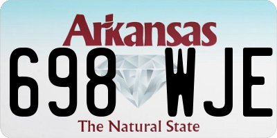 AR license plate 698WJE