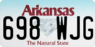AR license plate 698WJG
