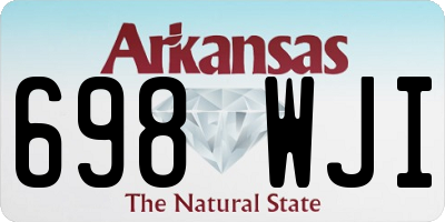 AR license plate 698WJI