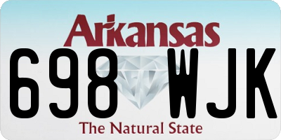 AR license plate 698WJK