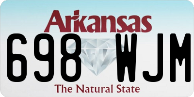 AR license plate 698WJM