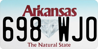 AR license plate 698WJO