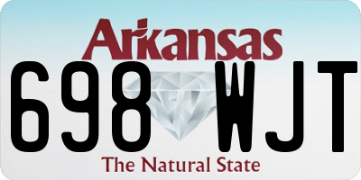 AR license plate 698WJT