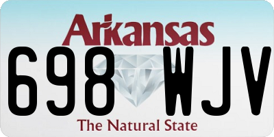 AR license plate 698WJV