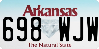 AR license plate 698WJW