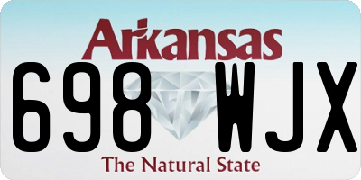 AR license plate 698WJX