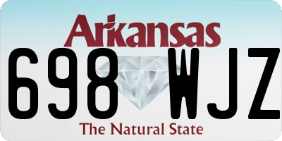 AR license plate 698WJZ