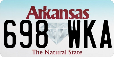 AR license plate 698WKA