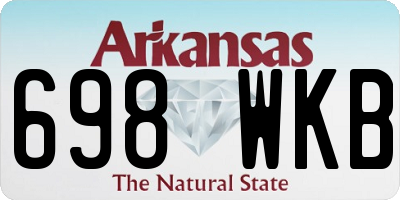 AR license plate 698WKB
