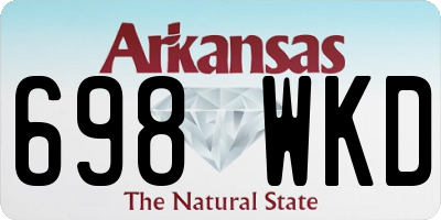 AR license plate 698WKD