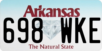 AR license plate 698WKE