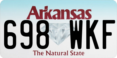 AR license plate 698WKF