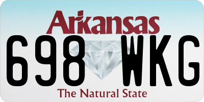 AR license plate 698WKG