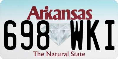 AR license plate 698WKI